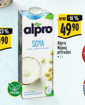 Jip Alpro nápoj přírodní nabídka