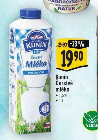 Jip Kunín čerstvé mléko nabídka