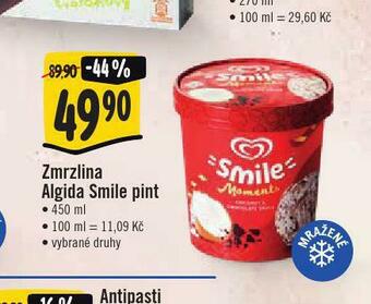 Jip Zmrzlina algida smile nabídka