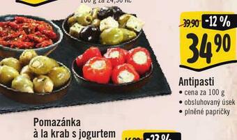 Jip Antipasti nabídka