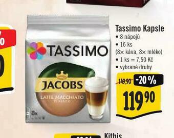 Jip Kávové kapsle tassimo nabídka
