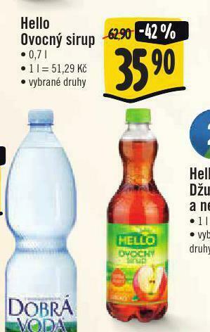 Jip Hello ovocný sirup nabídka