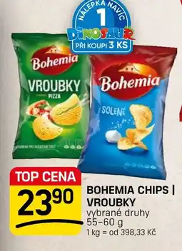 Flop Bohemia chips / vroubky nabídka
