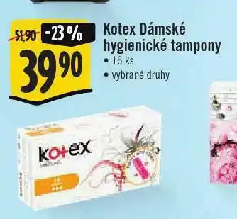 Jip Kotex dámské tampony nabídka