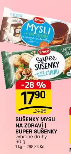 Flop Sušenky mysli na zdraví / Super sušenky nabídka