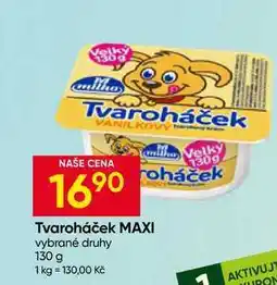 Hruška Milko Tvaroháček MAXI vybrané druhy nabídka