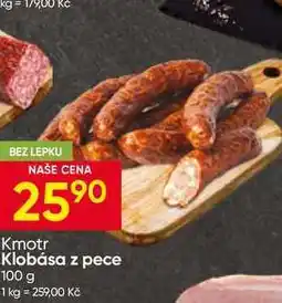 Hruška Klobása z pece nabídka
