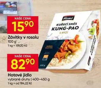 Hruška Hamé Hotové jídlo vybrané druhy nabídka