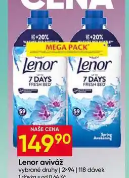 Hruška Lenor aviváž 59 Spring vybrané druhy 2×94, 118 dávek nabídka