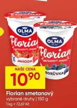Hruška Florian smetanový vybrané druhy nabídka