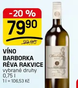 Flop Víno barborka réva rakvice nabídka