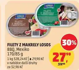 Penny Market FILETY Z MAKRELY LOSOS BBQ, Mexiko, 170/85 g nabídka