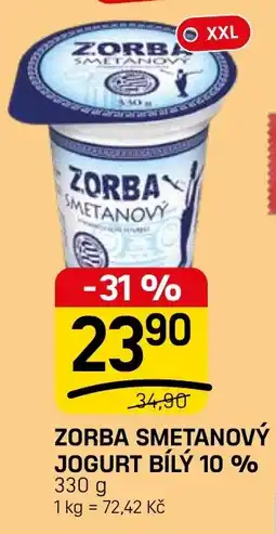 Flop Zorba smetanový jogurt bílý 10 % nabídka