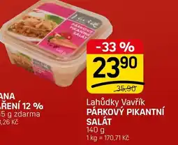 Flop Lahůdky Vavřík Párkový pikantní salát nabídka