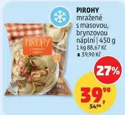 Penny Market PIROHY mražené s masovou, brynzovou náplní nabídka
