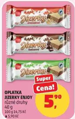 Penny Market OPLATKA JIZERKY ENJOY různé druhy nabídka