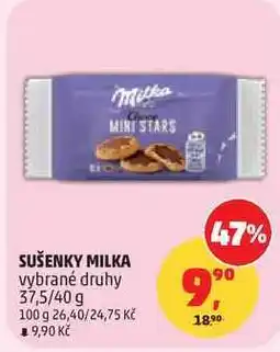 Penny Market SUŠENKY MILKA vybrané druhy, 37,5/40 g nabídka