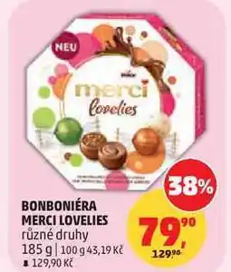 Penny Market BONBONIÉRA MERCI LOVELIES různé druhy nabídka