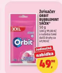 Penny Market ORBIT BUBBLEMINT SÁČEK nabídka