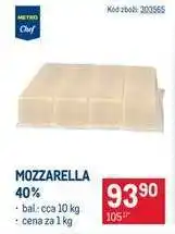 Makro Mozzarella 40 % nabídka