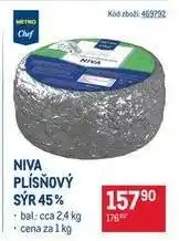 Makro NIVA PLÍSŇOVÝ SÝR 45 % nabídka