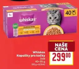Billa Whiskas kapsičky pro kočky nabídka