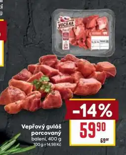 Billa Vepřový guláš porcovaný nabídka