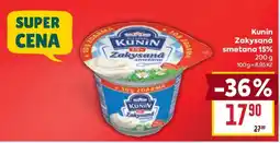 Billa Kunín Zakysaná smetana 15% nabídka