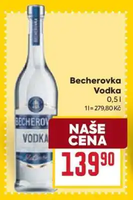 Billa Becherovka Vodka nabídka