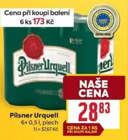 Billa Pilsner Urquell nabídka