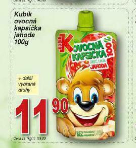 Lidl Kubík ovocná kapsička nabídka