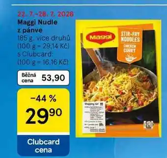 Tesco Maggi Nudle z pánve, 185 g, více druhů nabídka
