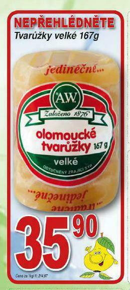 Lidl Tvarůžky nabídka