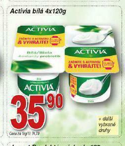 Lidl Activia bílá nabídka