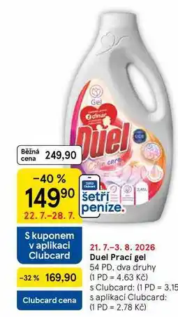 Tesco Duel Prací gel, 54 PD nabídka