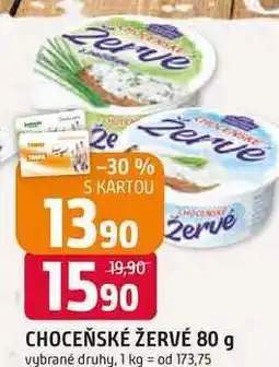 Trefa CHOCEŇSKÉ ŽERVÉ 80 g vybrané druhy nabídka
