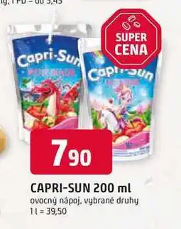 Trefa CAPRI-SUN 200 ml ovocný nápoj, vybrané druhy nabídka