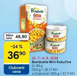 Tesco Bonduelle Mini Kukuřice, 2× nabídka