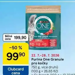 Tesco Purina One Granule pro kočky, 750 g, více druhů nabídka