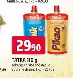 Trefa TATRA 110 g zahuštěné slazené mléko nabídka