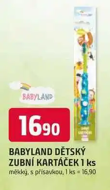 Trefa BABYLAND DĚTSKÝ ZUBNÍ KARTÁČEK 1 ks měkký nabídka