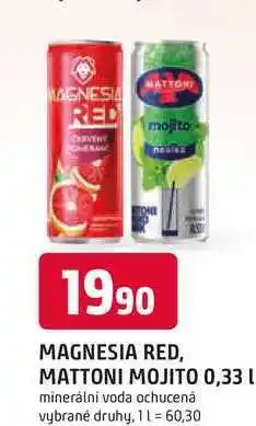 Trefa MATTONI MOJITO 0,33 L minerální voda ochucená vybrané druhy nabídka