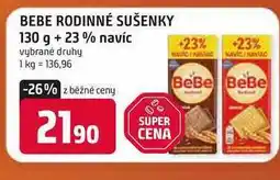 Trefa BEBE RODINNÉ SUŠENKY 130 g + 23% navíc nabídka