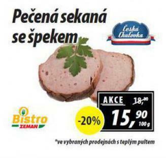 ZEMAN Pečená sekaná se špekem nabídka