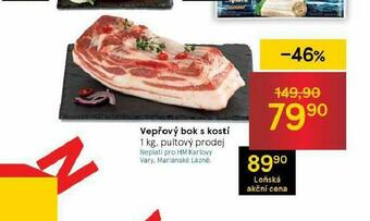 Tesco Vepřový bok s kostí nabídka