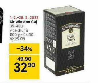 Tesco Sir winston čaj nabídka