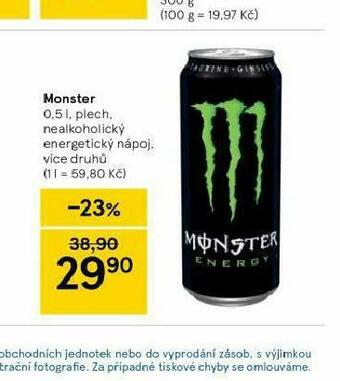 Tesco Monster nabídka