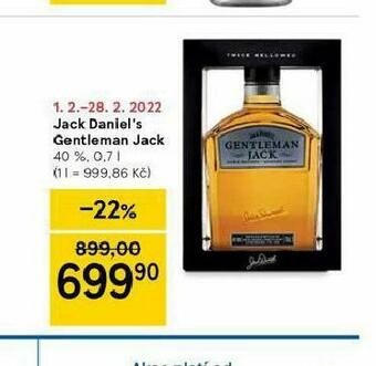Tesco Jack daniel´s gentleman jack nabídka