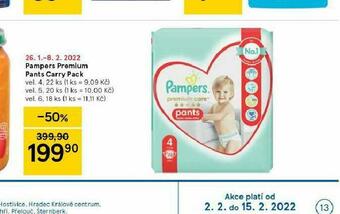 Tesco Pampers dětské plenky nabídka