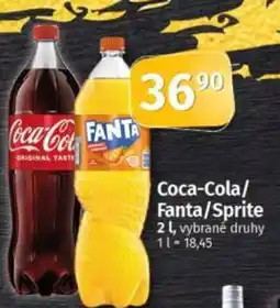 COOP TIP Coca-Cola/ Fanta/Sprite nabídka